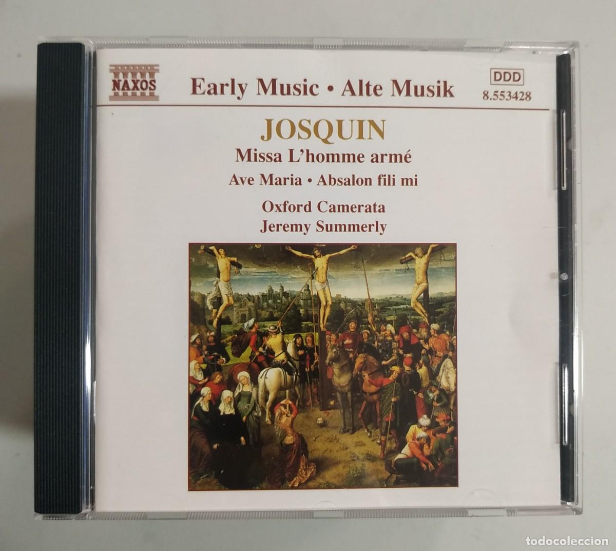 CD de M&uacute;sica: CD JOSQUIN MISSA L&acute;HOMME ARME