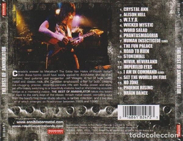 CDs de m&uacute;sica: ANNIHILATOR (The best Of) - Foto 2