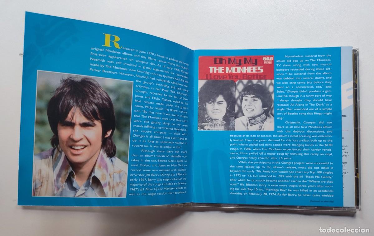 CDs de m&uacute;sica: THE MONKEES / CHANGES - 1994 RHINO RECORDS - Foto 4