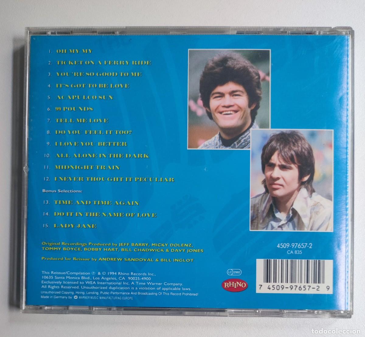 CDs de m&uacute;sica: THE MONKEES / CHANGES - 1994 RHINO RECORDS - Foto 5