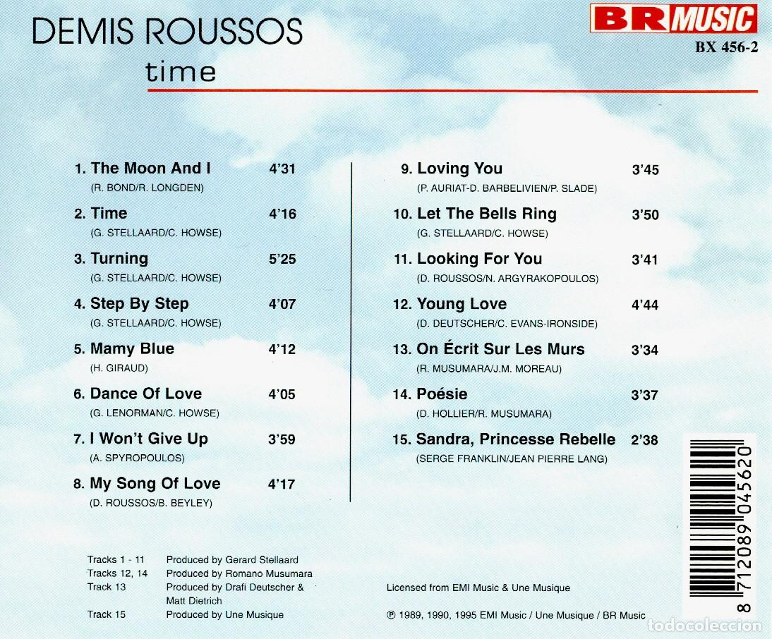 CDs de m&uacute;sica: DEMIS ROUSSOS - Time (1988) - Foto 2