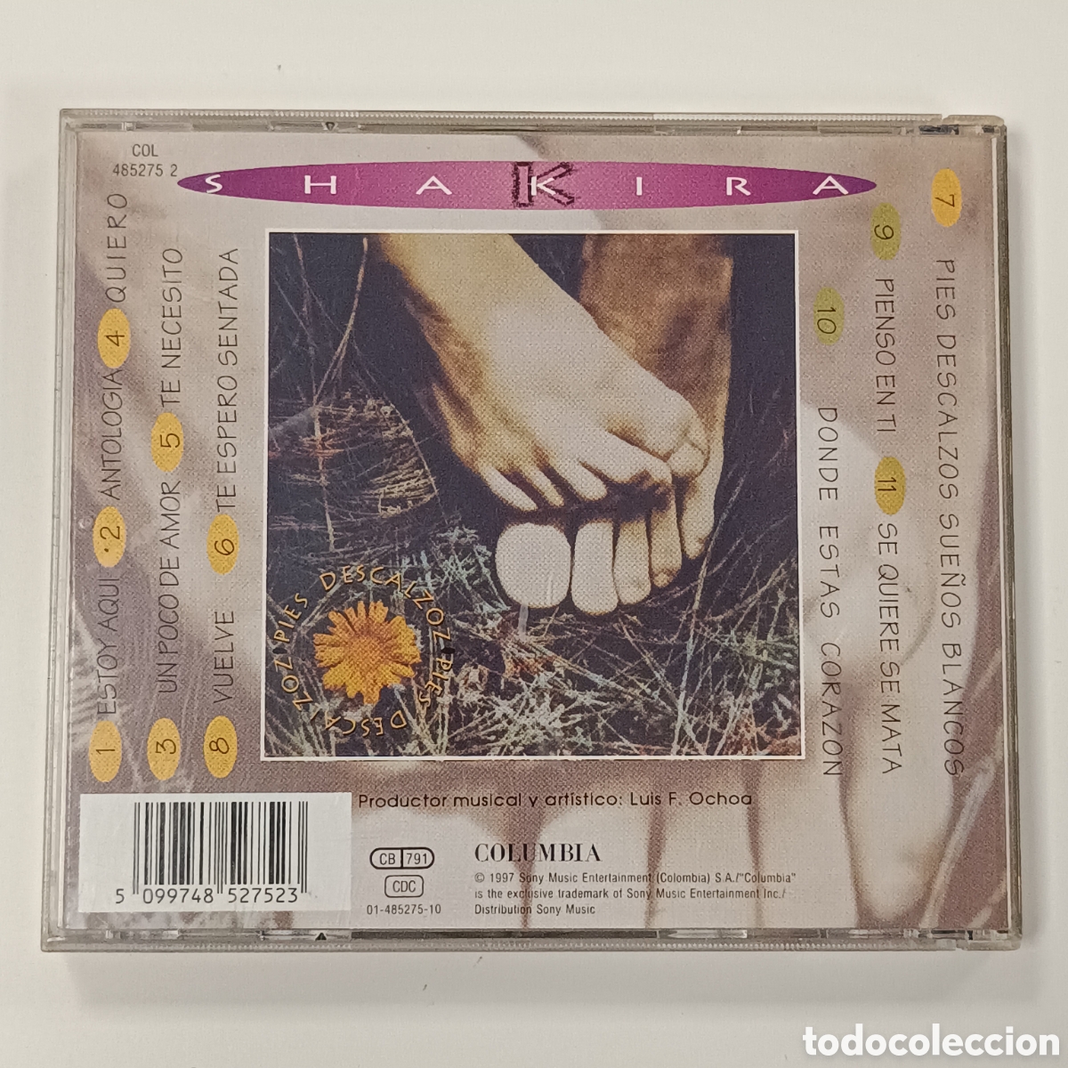 CDs de m&uacute;sica: Shakira CD Pies Descalzos - Foto 2