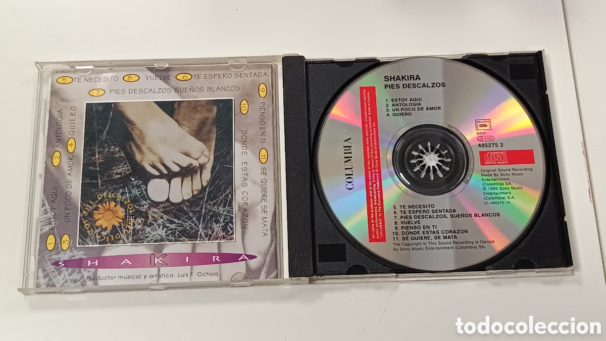 CDs de m&uacute;sica: Shakira CD Pies Descalzos - Foto 3