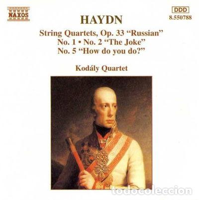 CDs de M&uacute;sica: Haydn: String Quartets Op. 33- 0730099578820