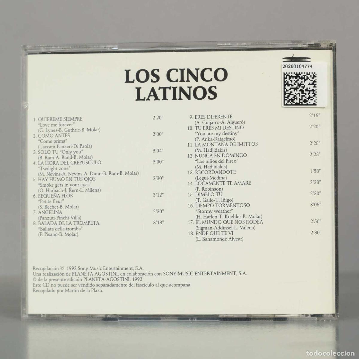 CDs de m&uacute;sica: CD. Los Cinco Latinos &ndash; Los Cinco Latinos - Foto 2