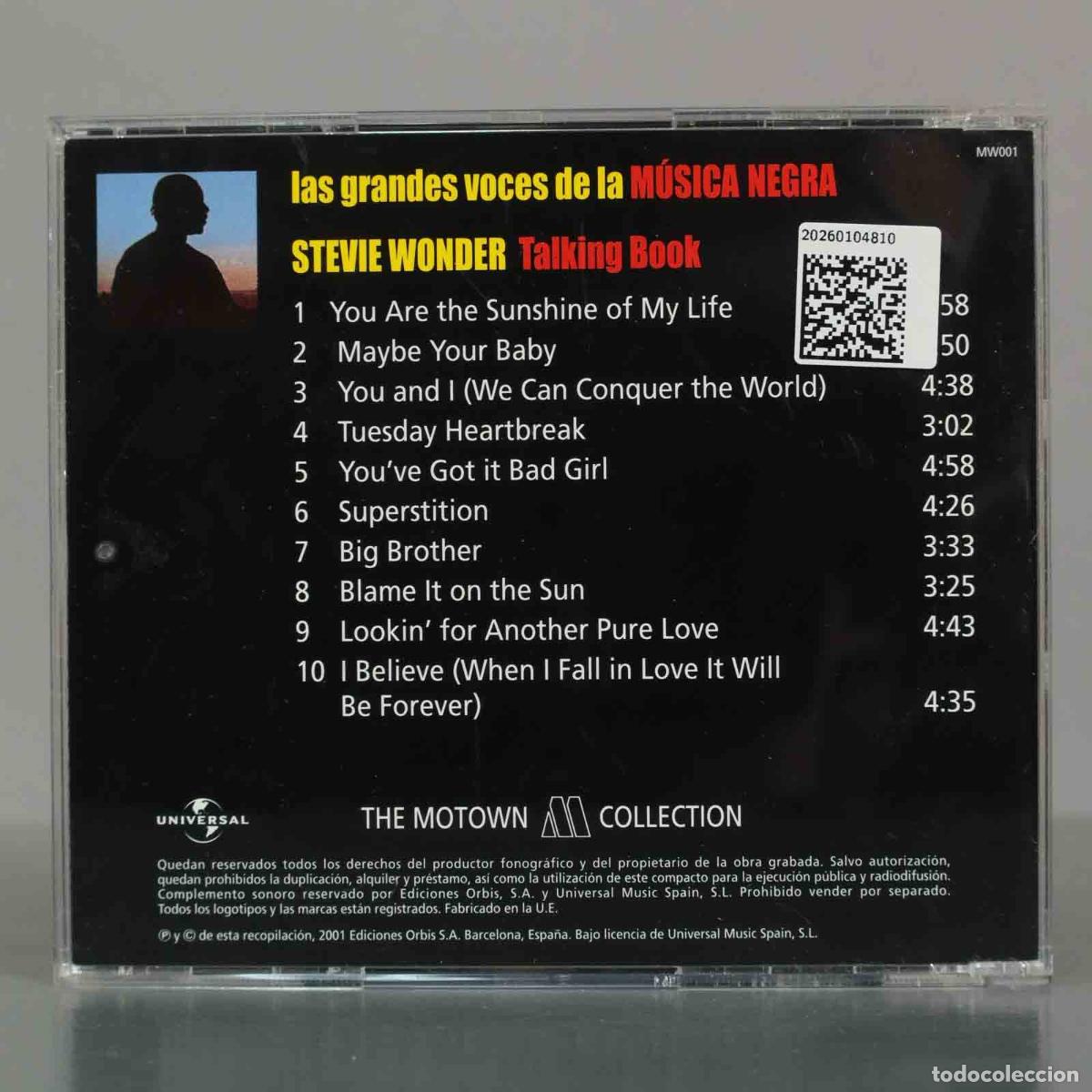 CDs de m&uacute;sica: CD. Stevie Wonder &ndash; Talking Book - Foto 2