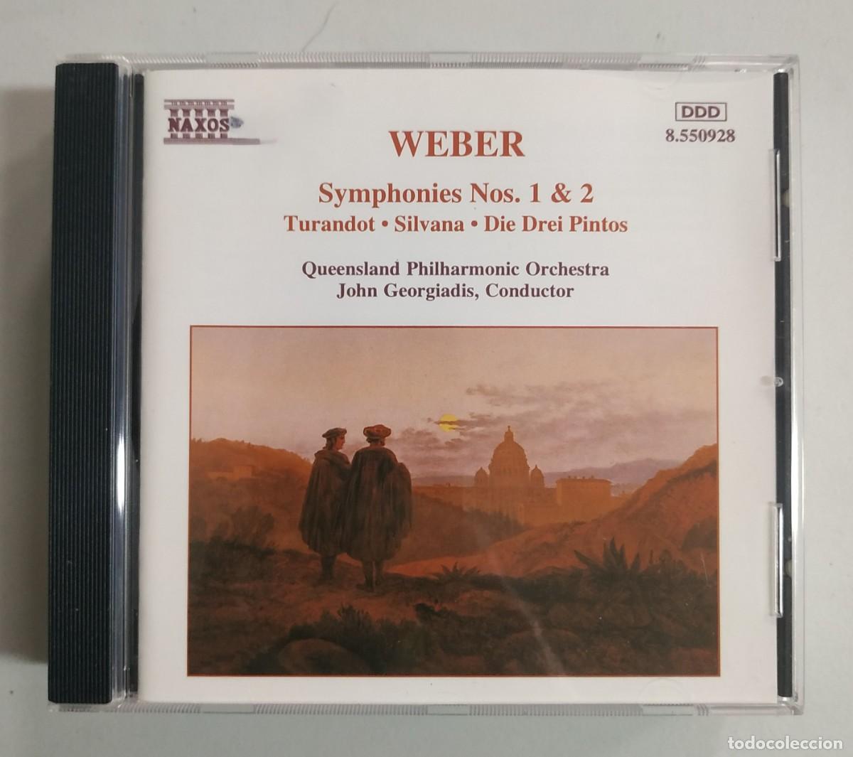 CD de M&uacute;sica: CD WEBER SYMPHONIES N&ordm; 1 Y 2