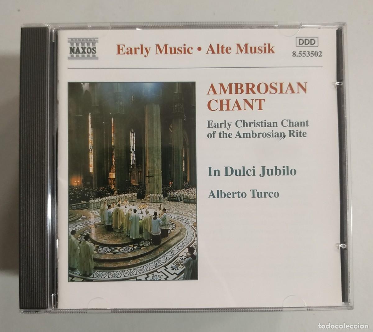 CD de M&uacute;sica: CD AMBROSIAN CHANT ----