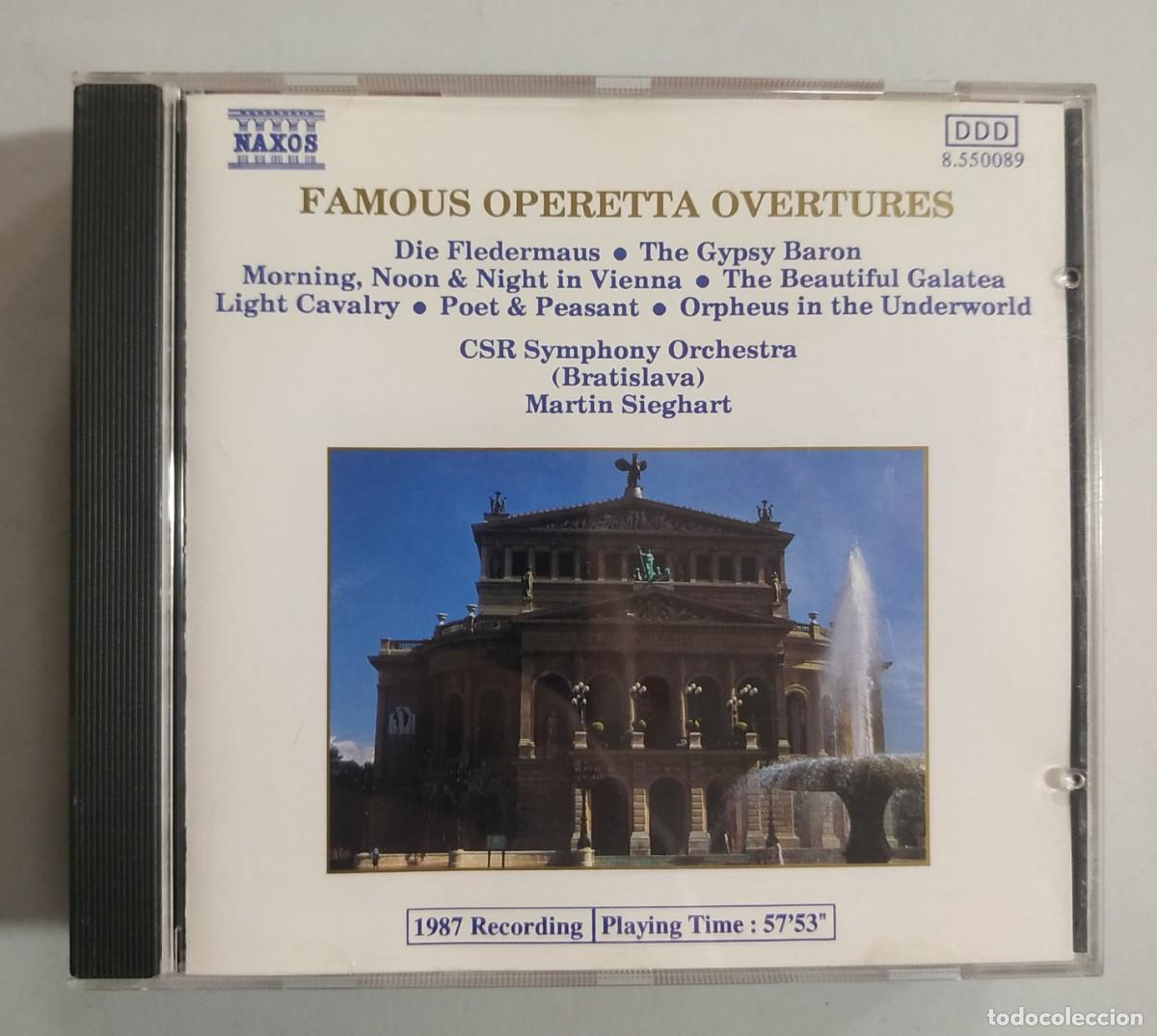 CD de M&uacute;sica: CD FAMOUS OPERETTA OVERTURES