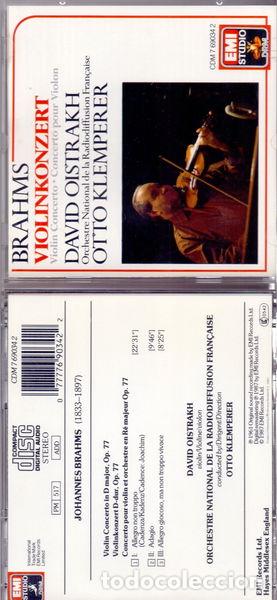 CDs de M&uacute;sica: Brahms: Violinkonzert- 0077776903422