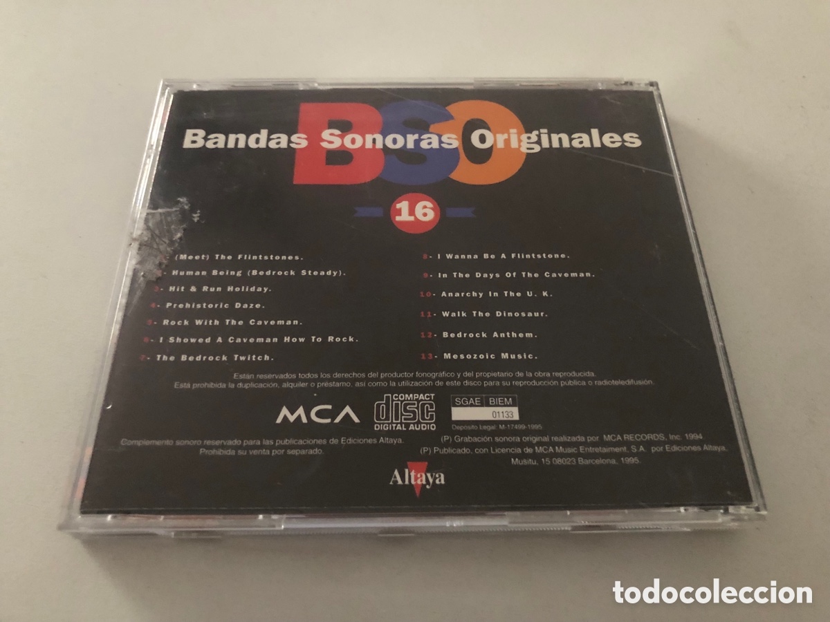 CDs de m&uacute;sica: B.S.O Los Picapiedra Cd - Foto 3