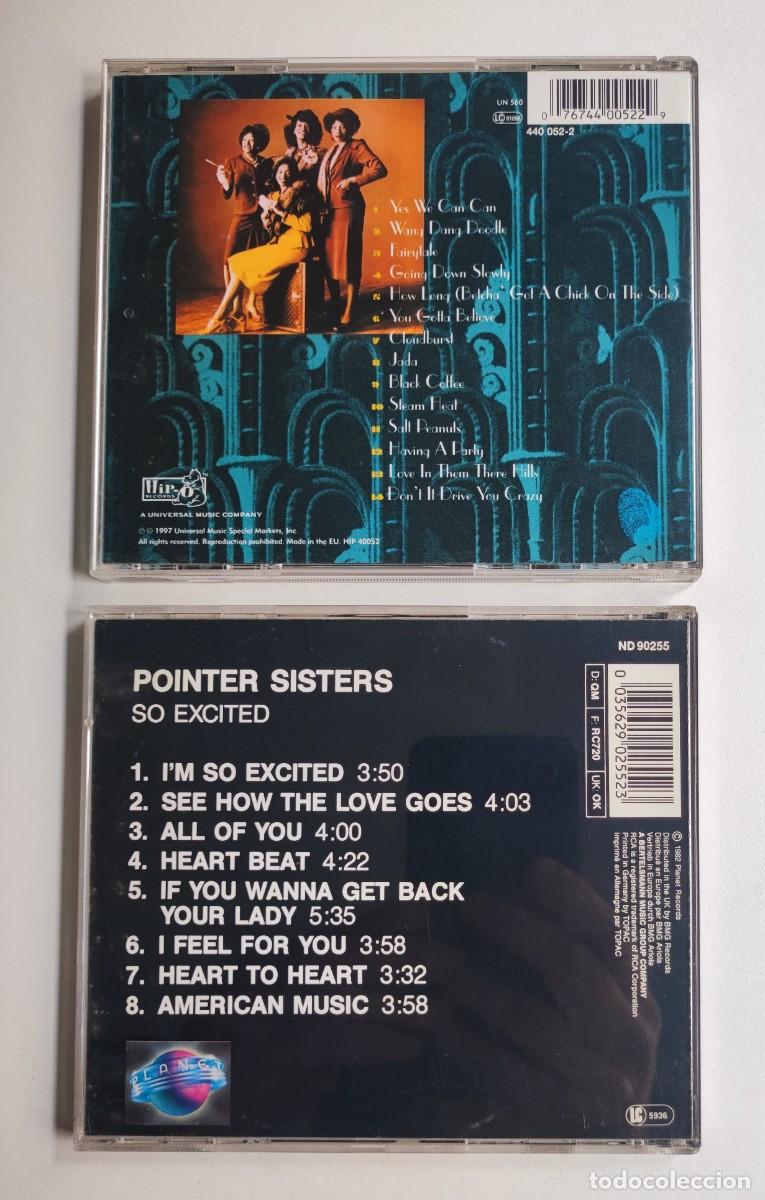 CDs de m&uacute;sica: 2 CD - THE POINTER SISTERS / SO EXCITED! + YES WE CAN CAN - Foto 4
