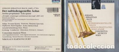 CDs de M&uacute;sica: Bach: Der Zufriedengestellte Aolus / Aeolus Propitiated BWV 205- 0022924295720