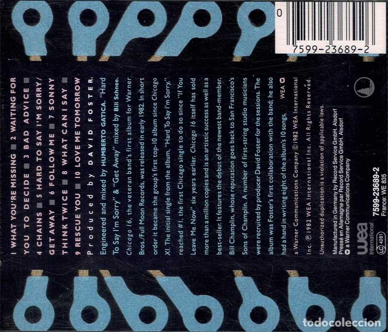 CDs de m&uacute;sica: Chicago - Chicago 16. CD - Foto 2