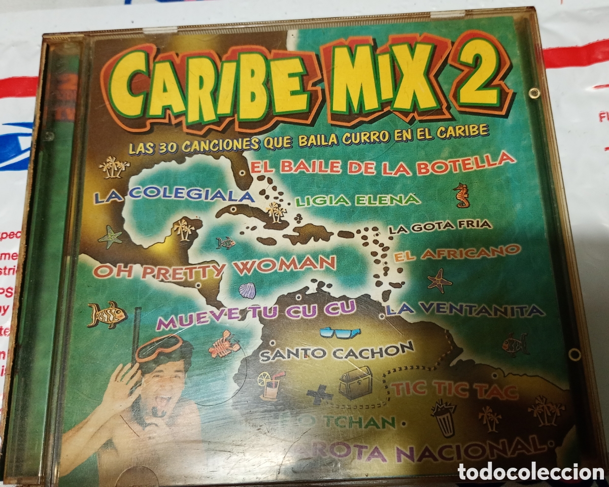 CDs de m&uacute;sica: Caribe mix 2 CD 2 discos - Foto 1