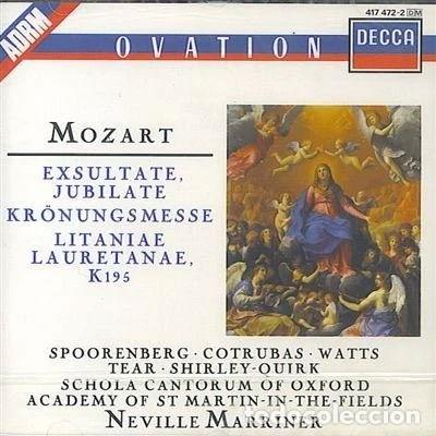 CDs de M&uacute;sica: Mozart: Exsultate Jubilate; Kr&ouml;nungsmesse; Litaniae Lauretanae, K195- 0028941747228