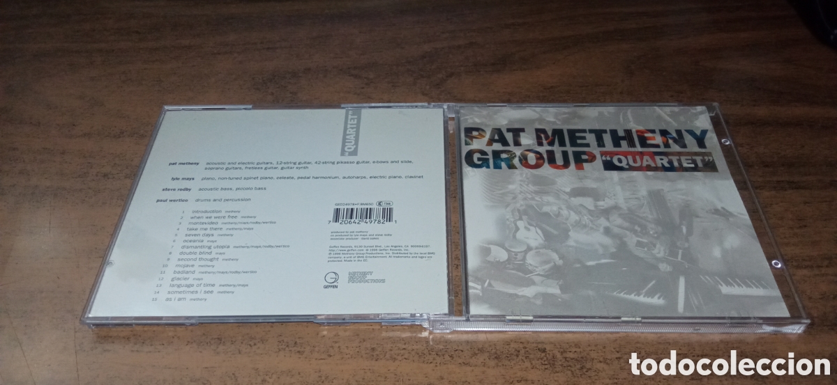 CD de M&uacute;sica: PAT METHENY GROUP - QUARTET (1996)