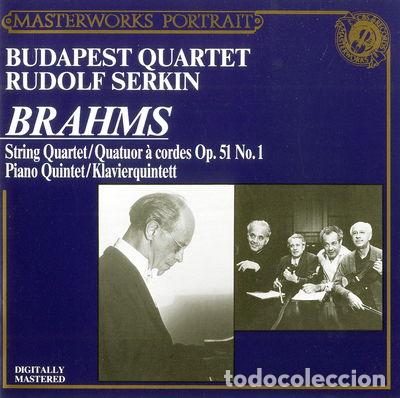 CDs de M&uacute;sica: Brahms: String Quartet Op.51 No.1; Piano Quintet- 5099704568621