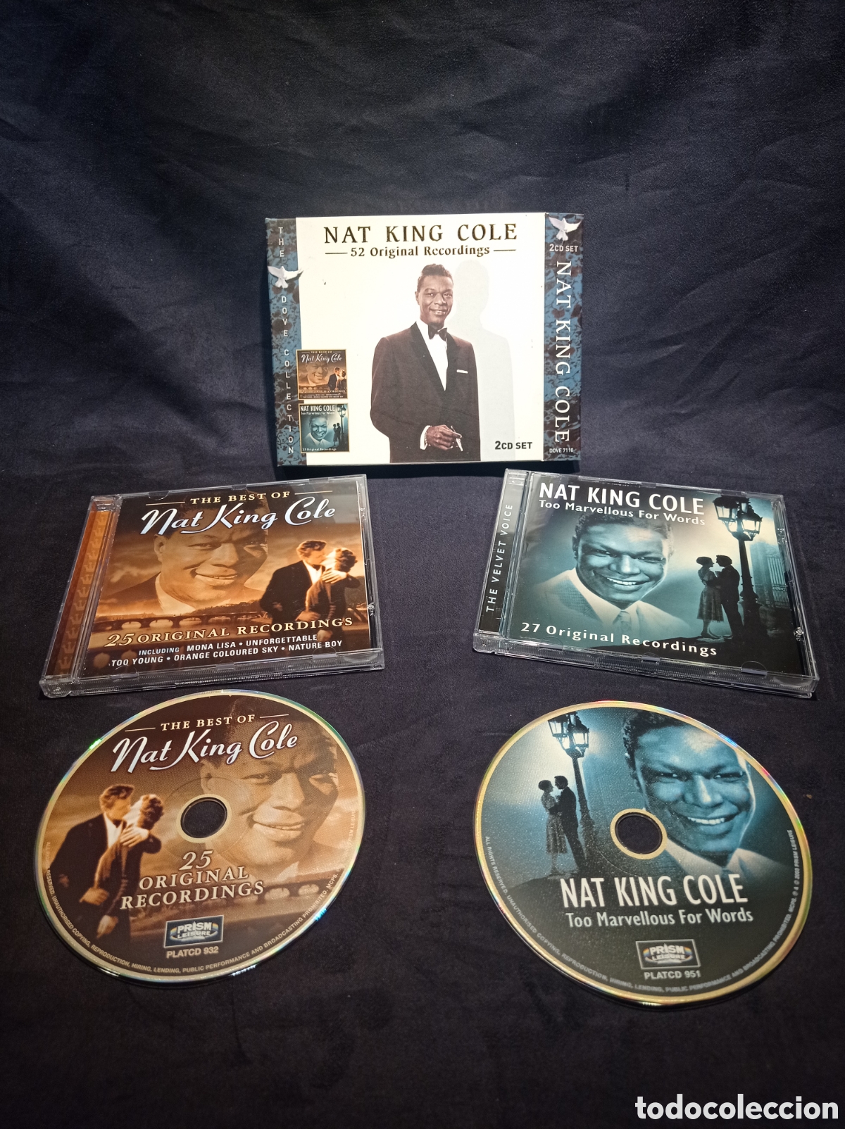CDs de M&uacute;sica: 2 X CD NAT KING COLE. 52 ORIGINAL RECORDINGS. MUY BUEN ESTADO