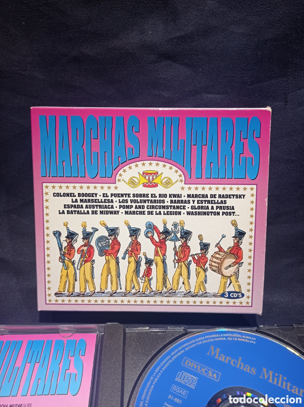 CDs de Musique: 3 X CD 45 MARCHAS MILITARES. MUY BUEN ESTADO