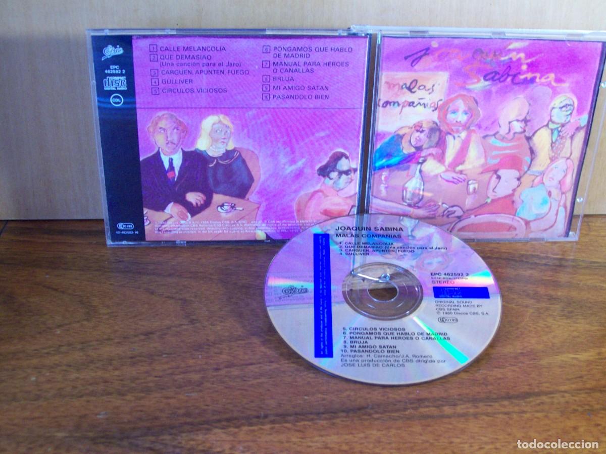 CDs de m&uacute;sica: JOAQUIN SABINA - MALAS COMPA&Ntilde;IAS - CD - Foto 1