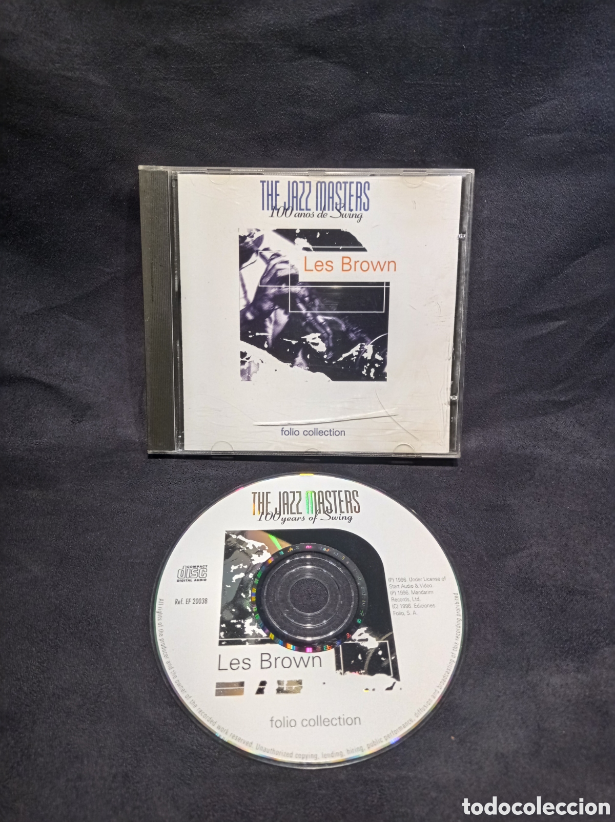 CDs de M&uacute;sica: CD THE JAZZ MASTERS. 100 A&Ntilde;OS DE SWING. LES BROWN. FOLIO COLLECTION.