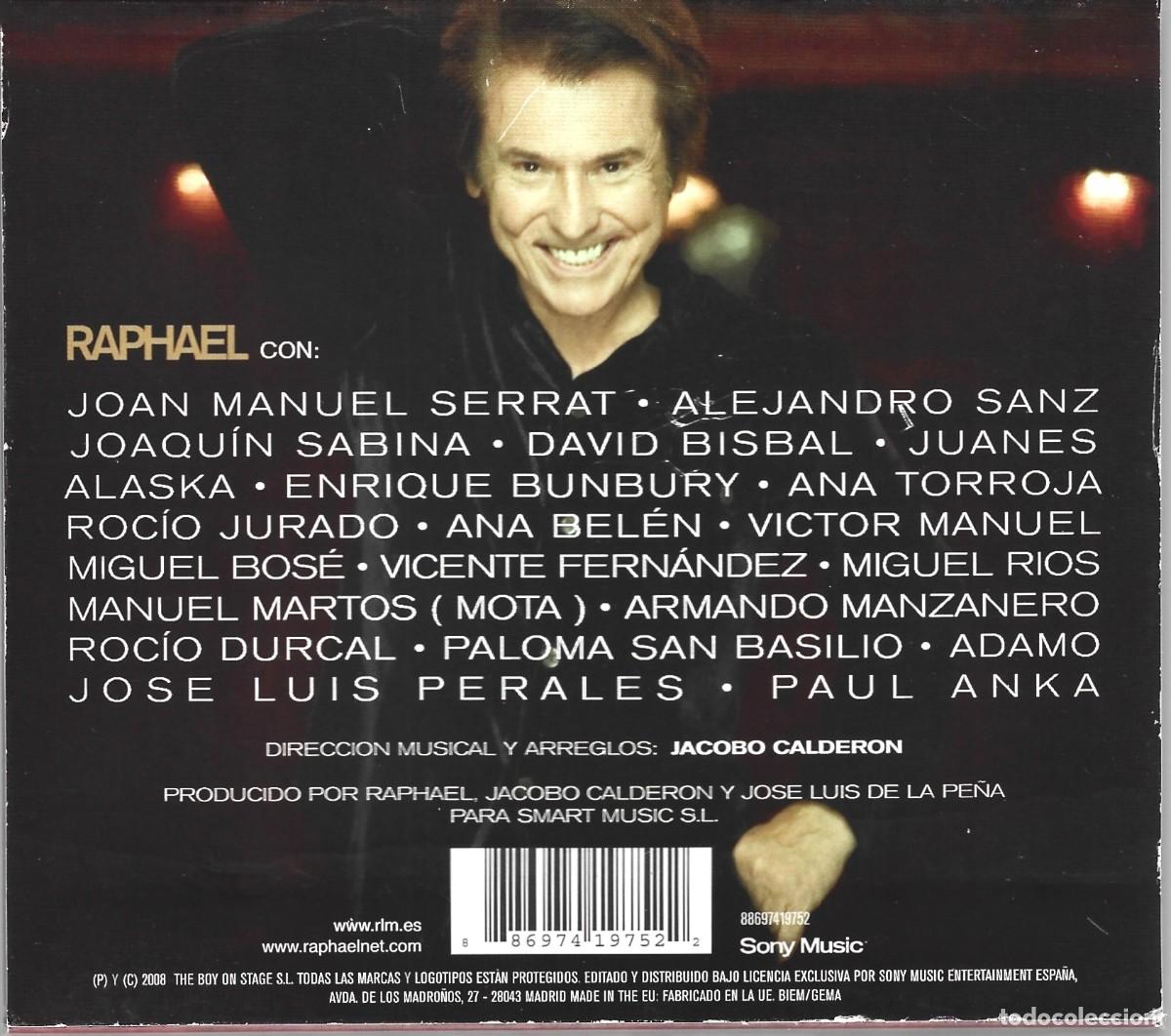 CDs de m&uacute;sica: RAPHAEL 50 A&Ntilde;OS DESPU&Eacute;S (CD) - Foto 2