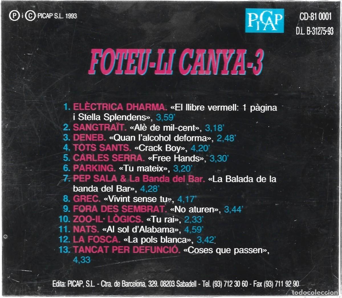 CDs de m&uacute;sica: FOTEU - LI CANYA - 3 (CD) - Foto 2