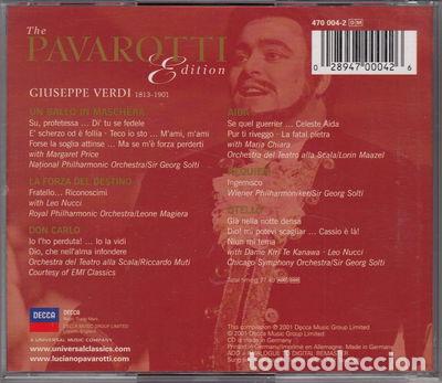 CDs de M&uacute;sica: The Pavarotti Edition: Giuseppe Verdi- 0028947000426