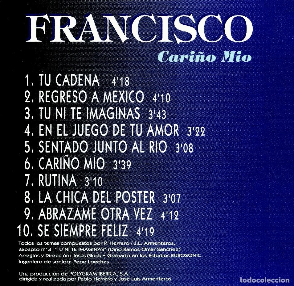 CDs de m&uacute;sica: FRANCISCO - Cari&ntilde;o M&iacute;o (1982) - Foto 2