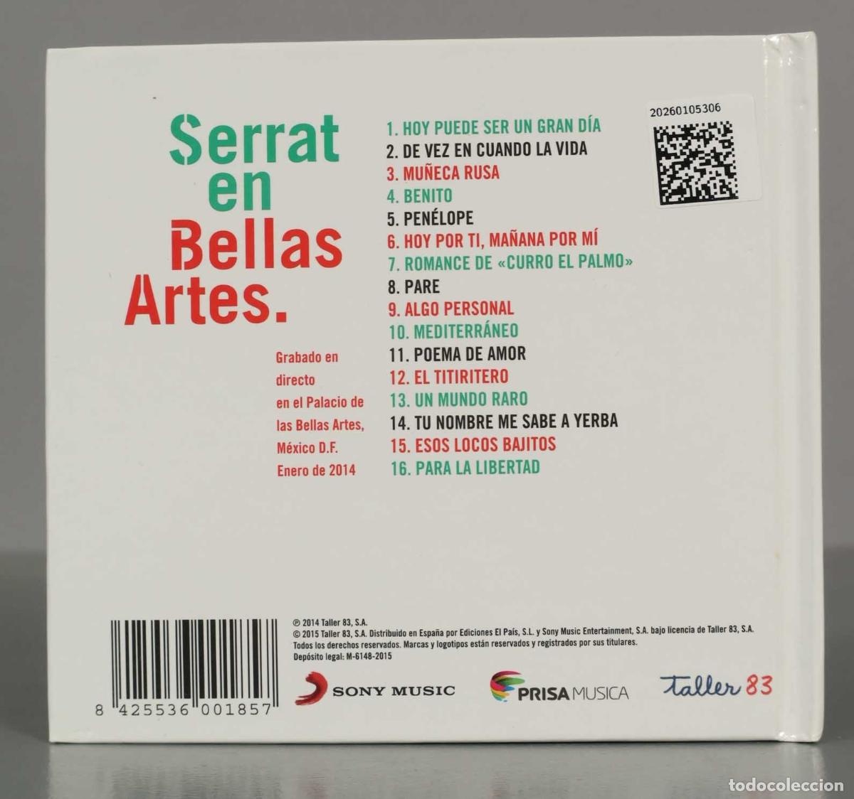 CDs de m&uacute;sica: CD. Serrat &ndash; En Bellas Artes - Foto 2