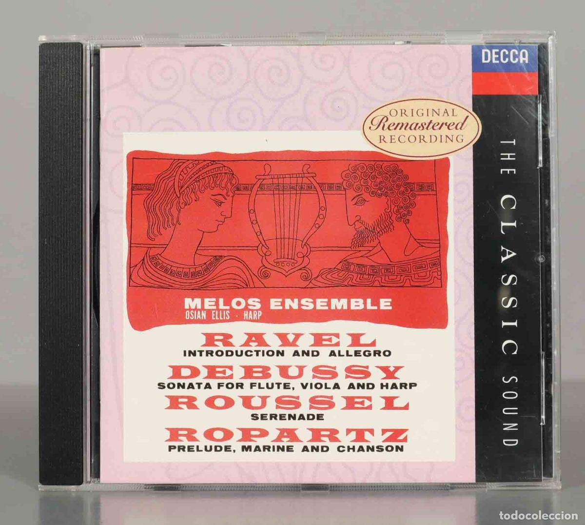 CDs de Musique: CD. Melos Ensemble, Osian Ellis &ndash; Ravel : Introduction And Allegro, Debussy: Sonata Fo