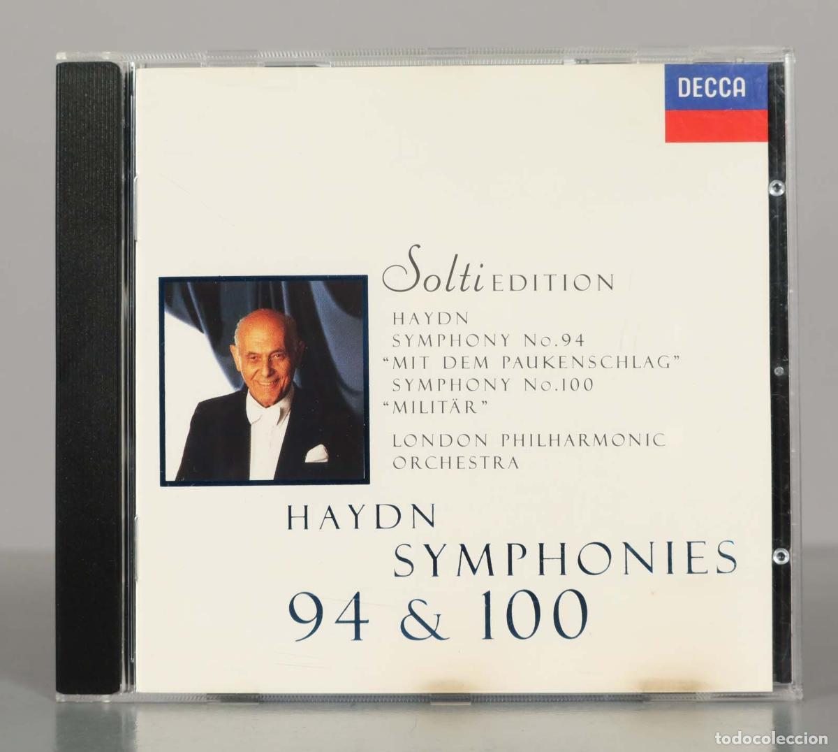 CDs de M&uacute;sica: CD. Symphony 94 &acute;Mit Dem Paukenschlag&acute; / Symphony 100 &acute;Milit&auml;r&acute;. Haydn - SOLTI