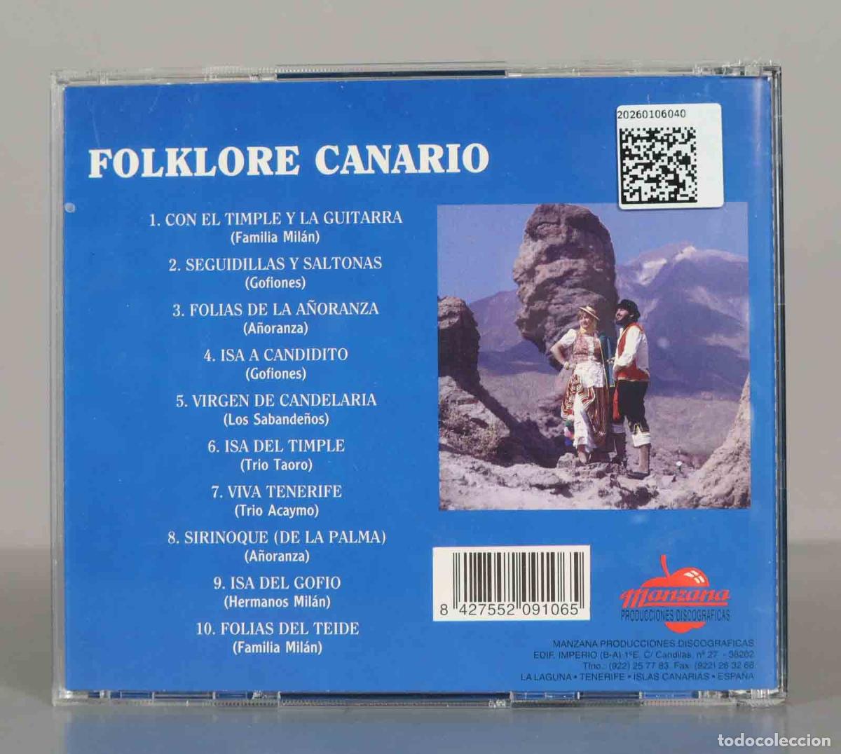 CDs de m&uacute;sica: CD. Various &ndash; Folklore Canario - Foto 2