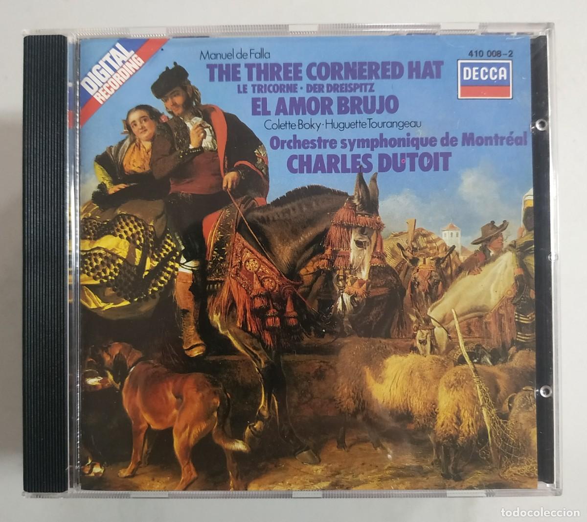 CDs de m&uacute;sica: CD MANUEL DE FALLA THE THREE CORNERED HAT - EL AMOR BRUJO - Foto 1