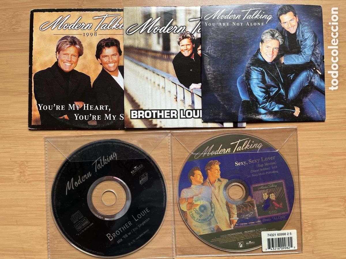 CDs de M&uacute;sica: MODERN TALKING. You are not alone. You're my heart, you're my soul. Brother Louie'98.. (5cds single)