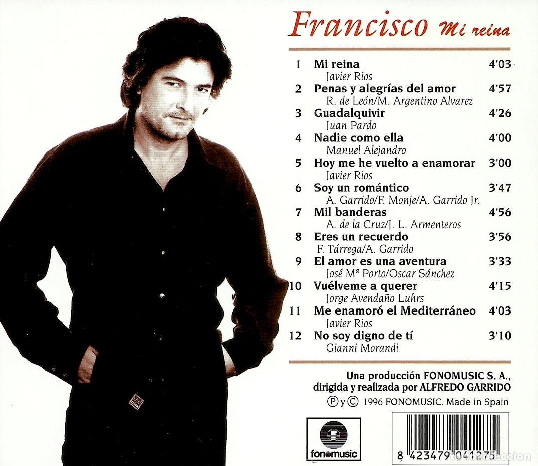 CDs de m&uacute;sica: FRANCISCO - Mi Reina (1996) - Foto 2