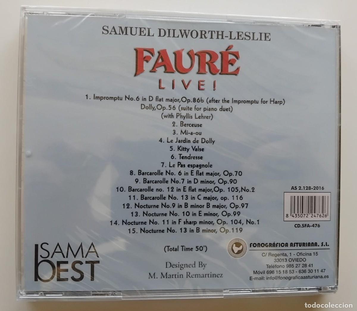 CDs de m&uacute;sica: Gabriel Faur&eacute; - Live - Samuel Dilworth-Leslie - Foto 2