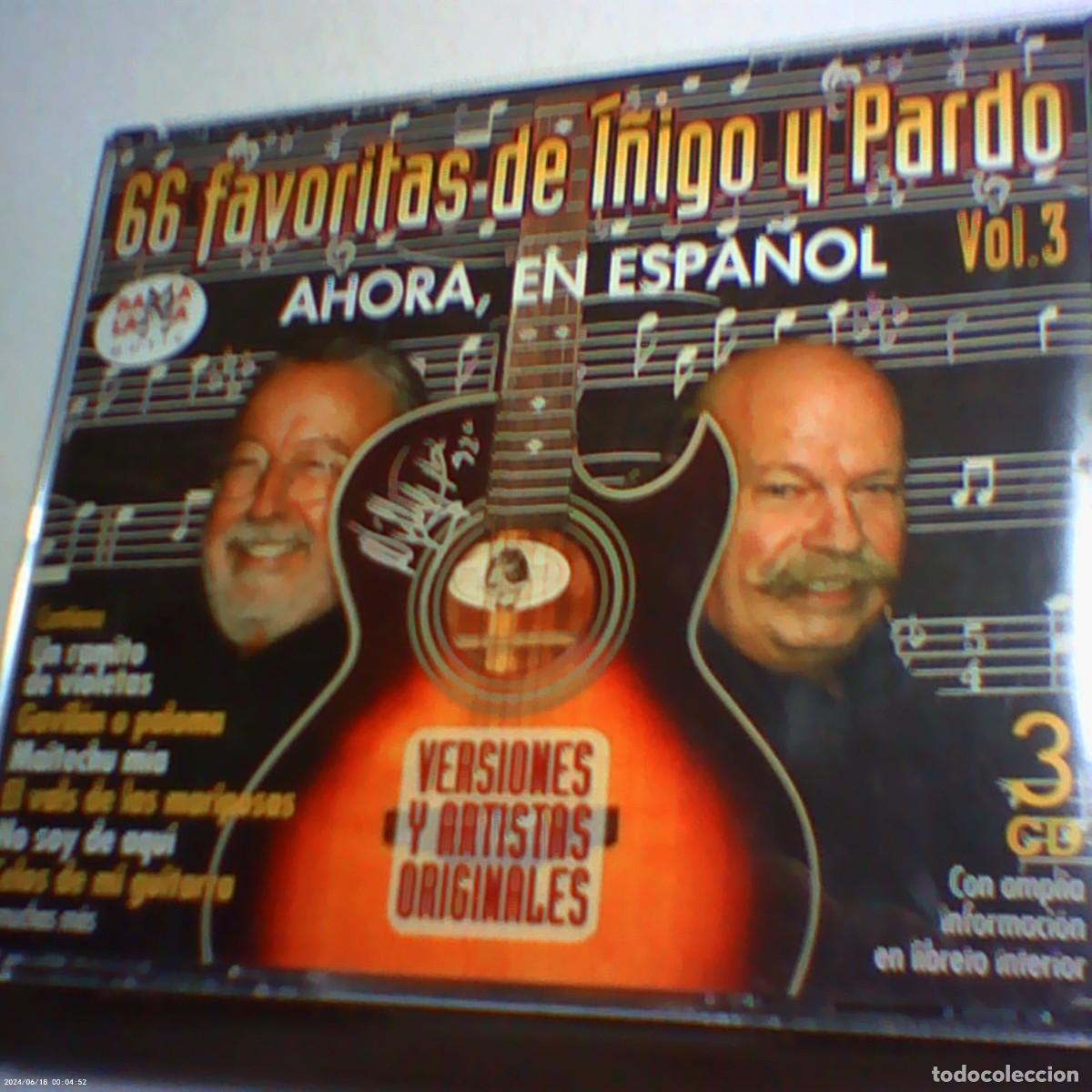 CD di Musica: 3 cd's las 66 favoritas de &iacute;&ntilde;igo y pardo ahora, en espa&ntilde;ol vol 3. blanco y negro 2012 (seminuevo)