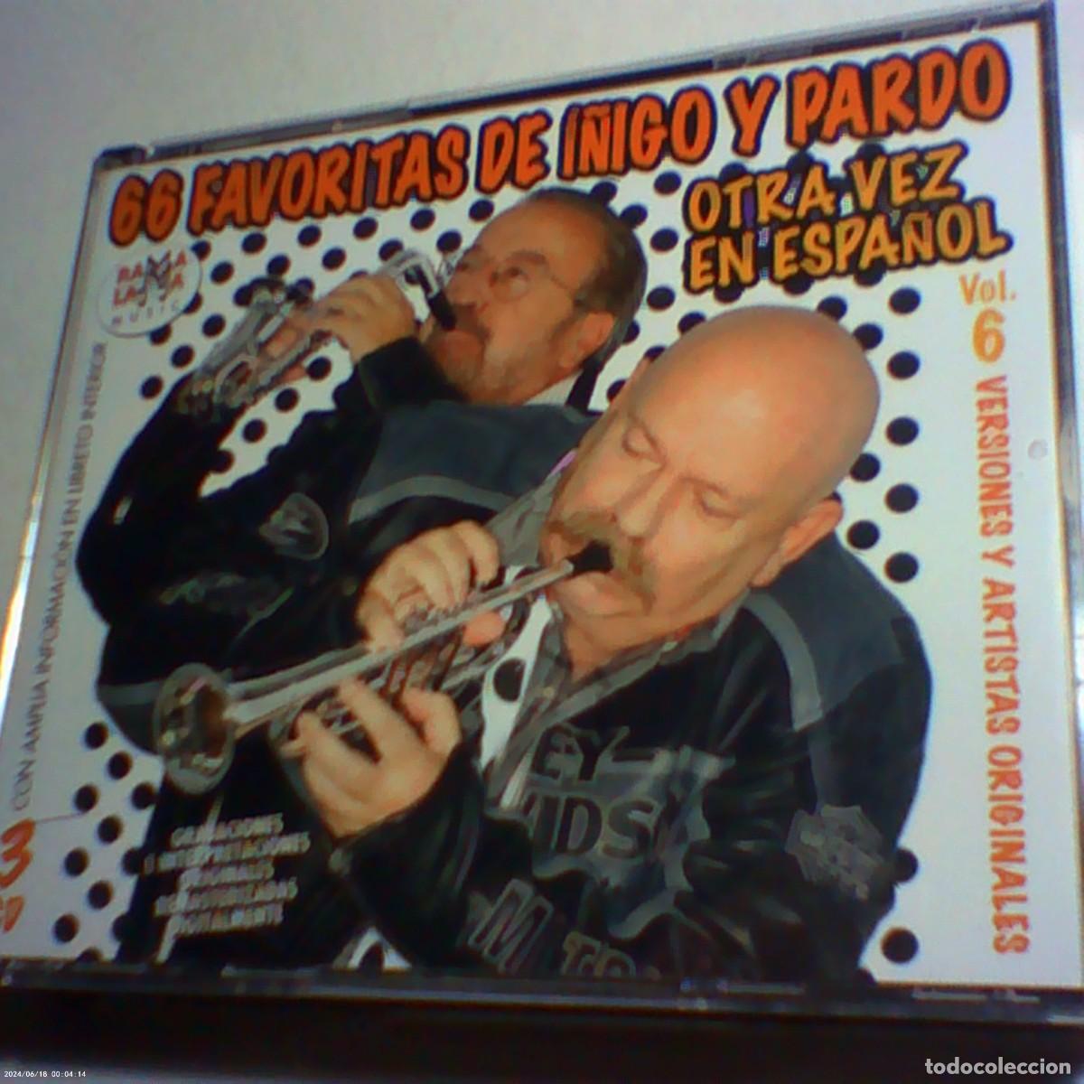 CD di Musica: 3 cd's las 66 favoritas de &iacute;&ntilde;igo y pardo otra vez en espa&ntilde;ol vol 6 blanco y negro 2013 (seminuevo)