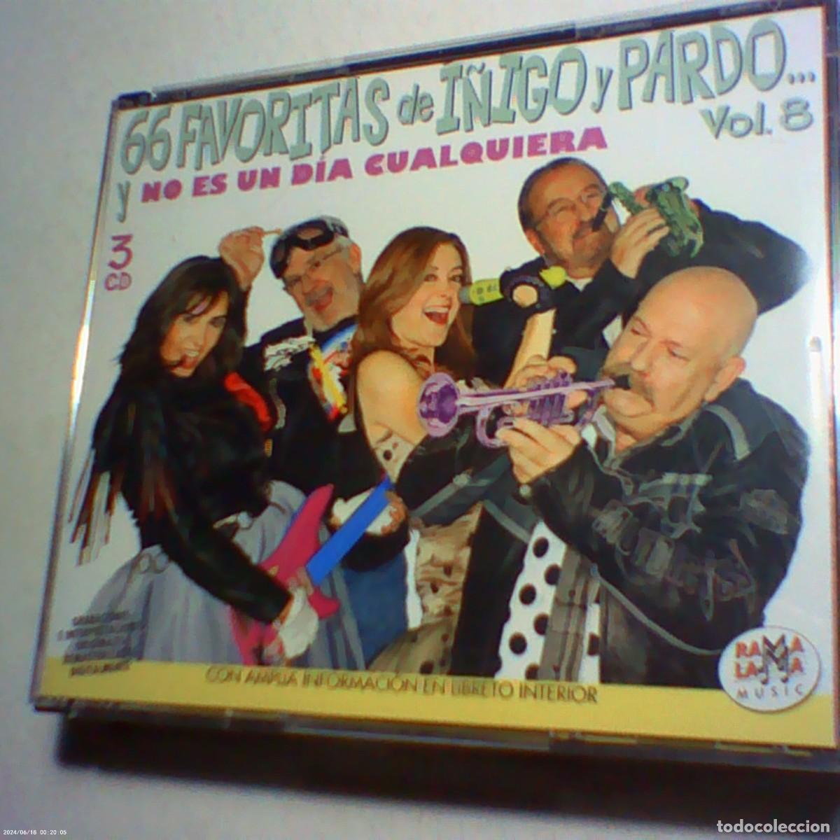 CD di Musica: 3 cd's las 66 favoritas de &iacute;&ntilde;igo y pardo no es d&iacute;a cualquiera vol 8 blanco y negro 2014 (seminuevo)