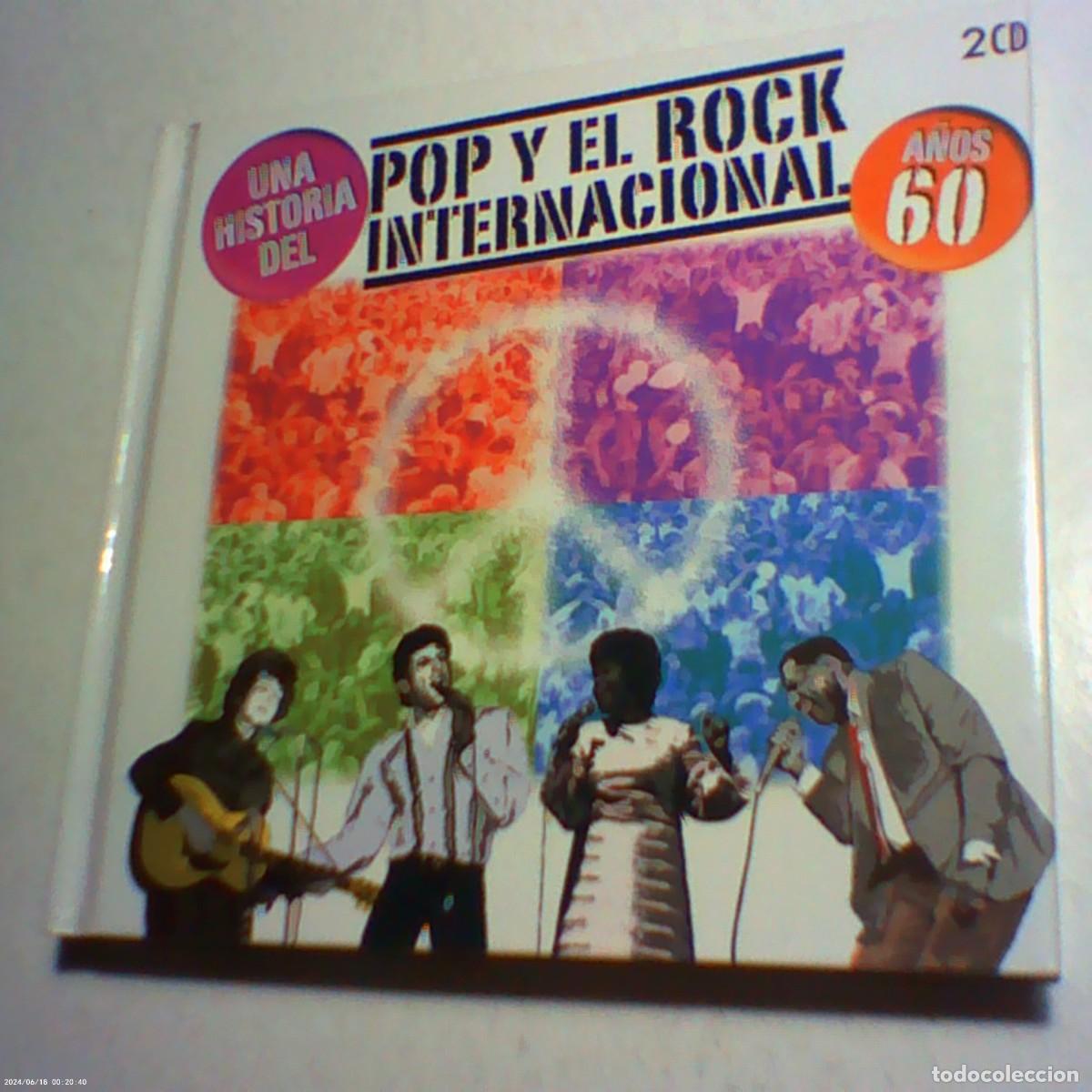 CD di Musica: 2 cd's libro historia pop y rock internacional a&ntilde;os 60. rtve 2009. 40 temas (seminuevo)