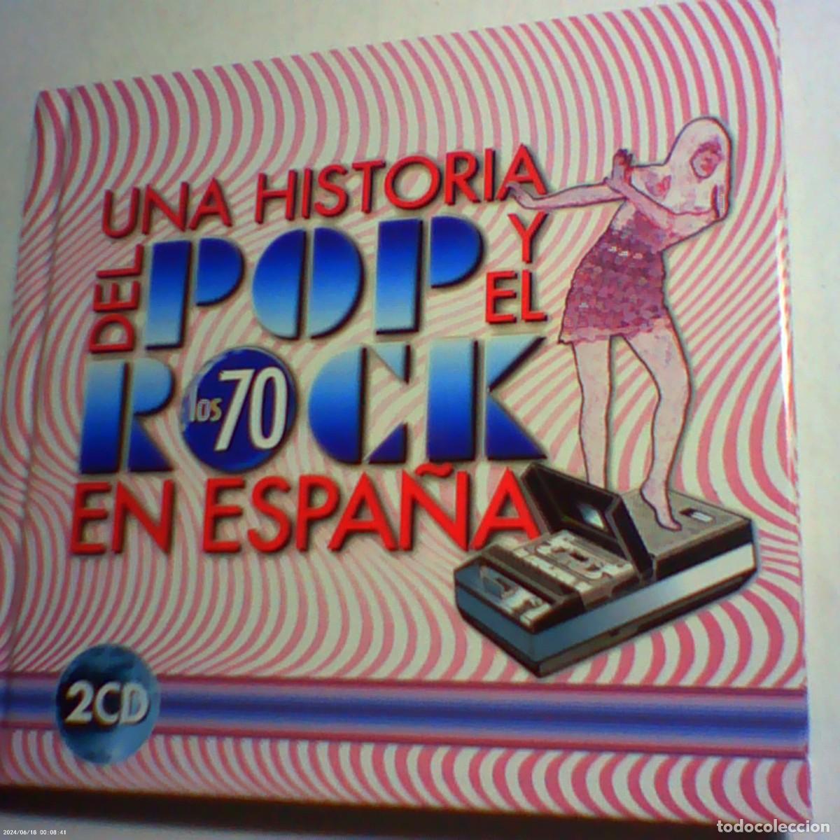 CD di Musica: 2 cd's libro historia pop y rock en espa&ntilde;a los 70. rtve 2005. 40 temas (seminuevo)