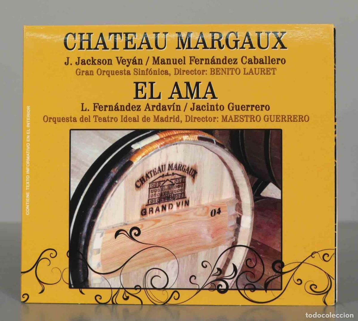 CD di Musica: CD. CHATEAU MARGAUX. EL ALMA. - J. Jackson Vey&aacute;n / Manuel Fern&aacute;ndez. L. Fern&aacute;ndez Ardav&iacute;n / Jacinto