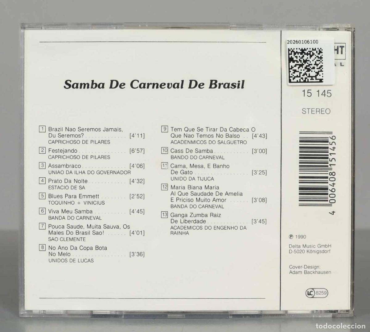 CDs de m&uacute;sica: CD. Various &ndash; Samba De Carneval De Brasil - Foto 2