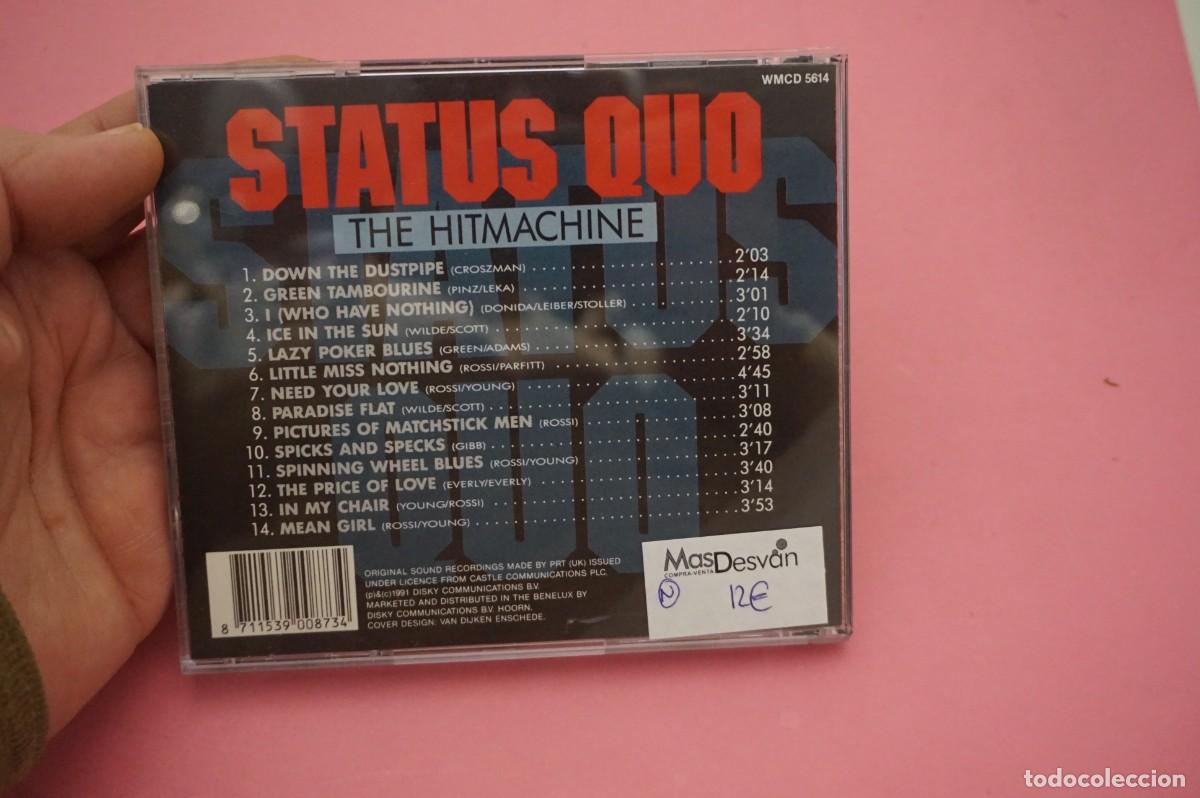 CDs de m&uacute;sica: CD - STATUS QUO - THE HITMACHINE - DISCO EN EXCELENTE ESTADO - Foto 3