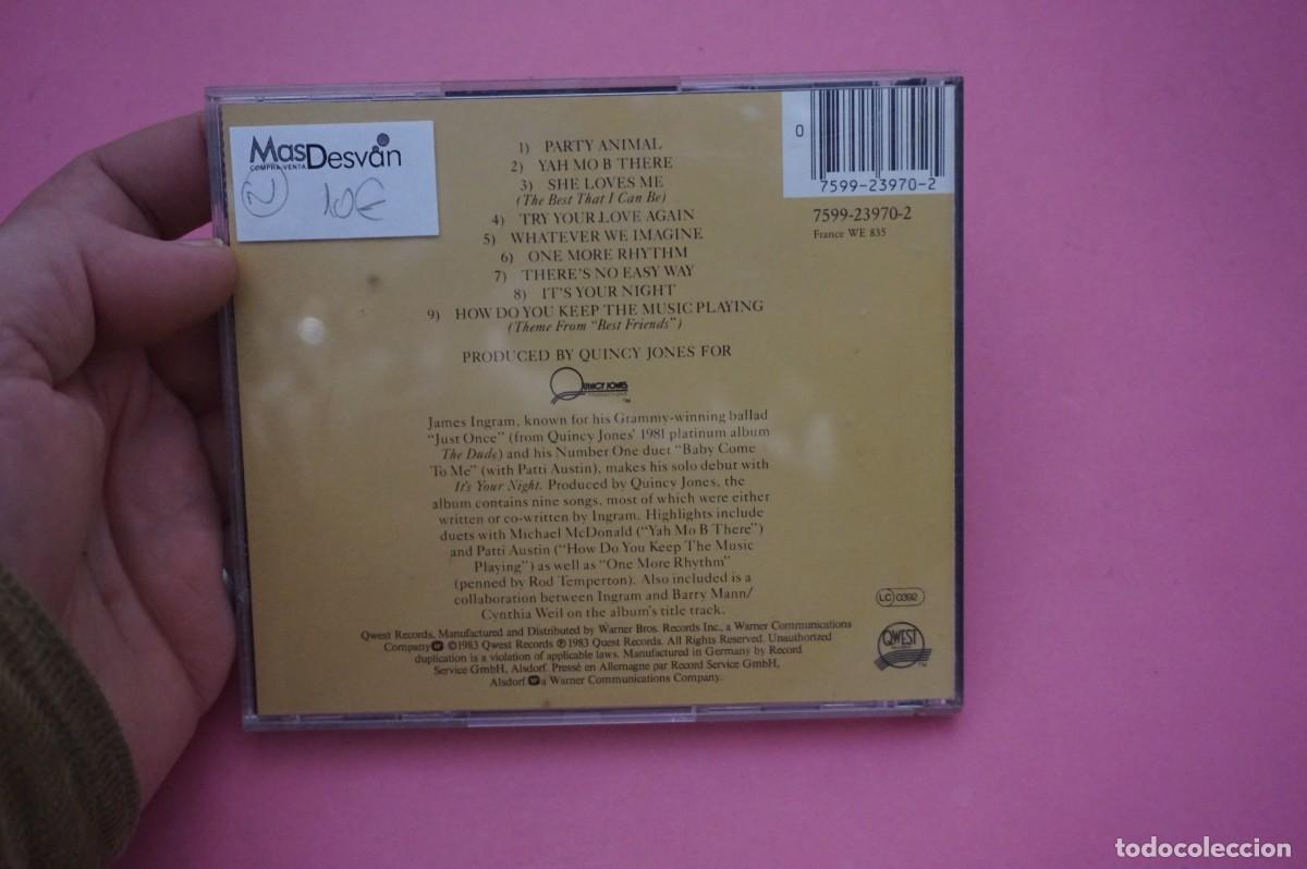 CDs de m&uacute;sica: CD - JAMES INGRAM - ITS YOUR NIGHT - - Foto 3
