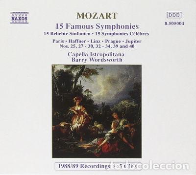 CDs de M&uacute;sica: Mozart: 15 Famous Symphonies- 4891030050044