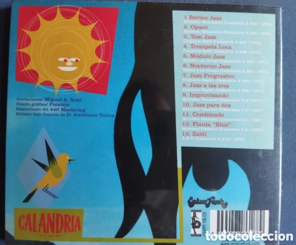 CDs de m&uacute;sica: Ib&eacute;rico Jazz - Calandria - CD - Foto 2