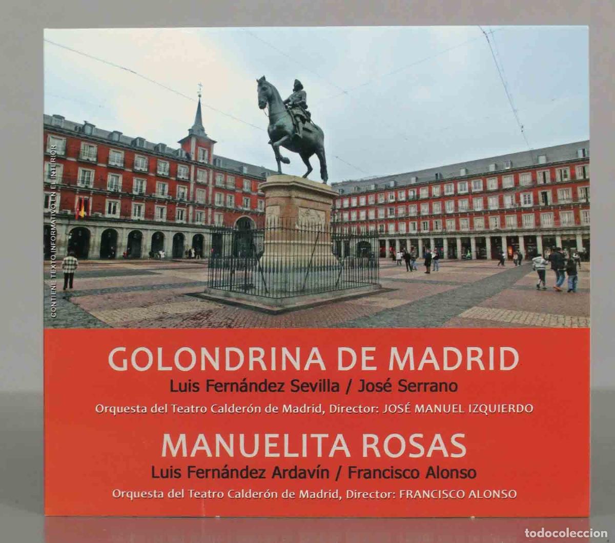 CD di Musica: CD. GOLONDRINA DE MADRID. MANUELITA ROSAS. Luis Fern&aacute;ndez Sevilla / Jos&eacute; Serrano.